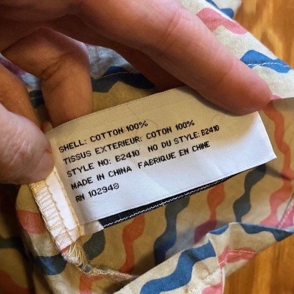 Tulle by Anthropologie squiggle stripe top, size small - Picture 9 of 12